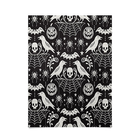 Heather Dutton All Hallows Eve Black Ivory Poster