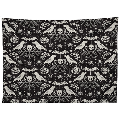 Heather Dutton All Hallows Eve Black Ivory Tapestry