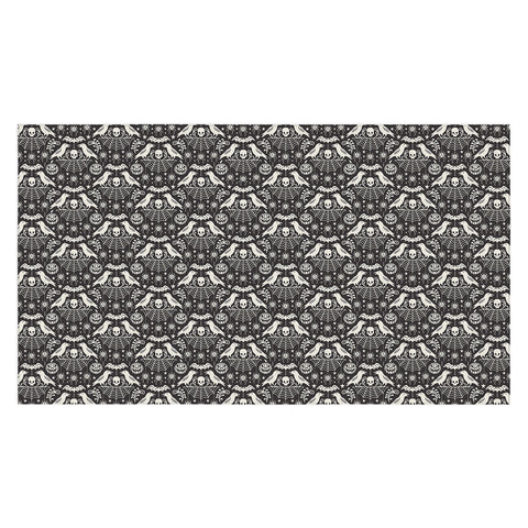 Heather Dutton All Hallows Eve Black Ivory Tablecloth