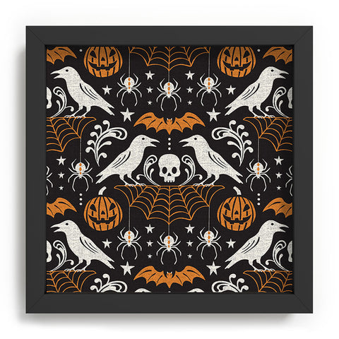 Heather Dutton All Hallows Eve Black Orange Recessed Framing Square
