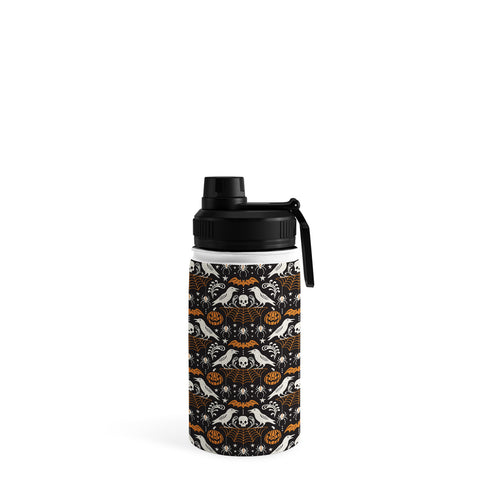 Heather Dutton All Hallows Eve Black Orange Water Bottle