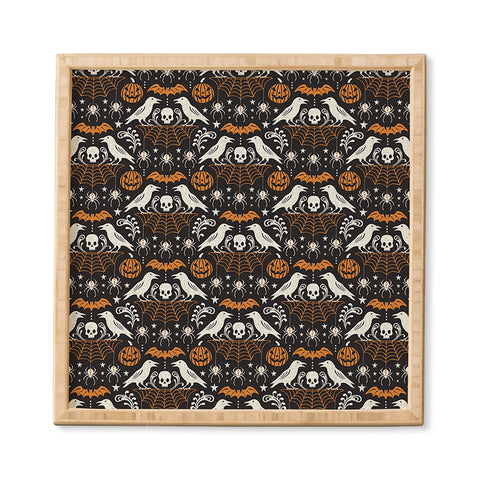 Heather Dutton All Hallows Eve Black Orange Framed Wall Art