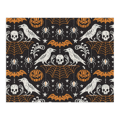 Heather Dutton All Hallows Eve Black Orange Puzzle