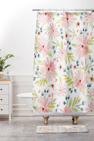 Heather Dutton Amelia 1 Shower Curtain And Mat