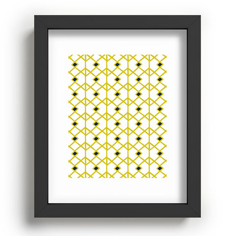 Heather Dutton Annika Diamond Citron Recessed Framing Rectangle