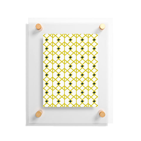 Heather Dutton Annika Diamond Citron Floating Acrylic Print