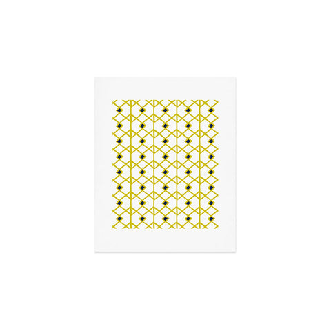 Heather Dutton Annika Diamond Citron Art Print