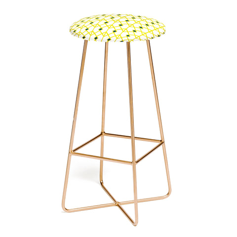 Heather Dutton Annika Diamond Citron Bar Stool