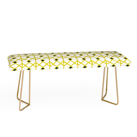 Heather Dutton Annika Diamond Citron Bench