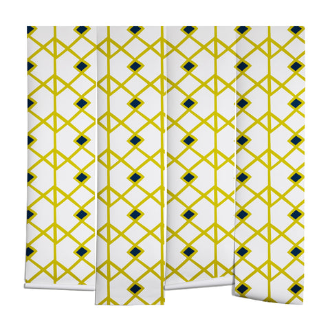 Heather Dutton Annika Diamond Citron Wall Mural