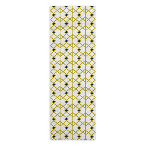Heather Dutton Annika Diamond Citron Yoga Towel