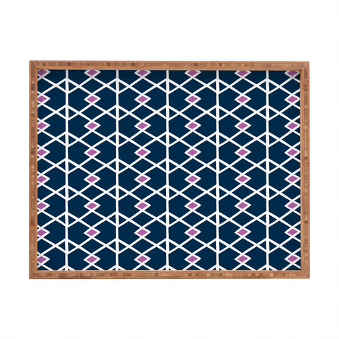 Heather Dutton Annika Diamond Orchid Rectangular Tray