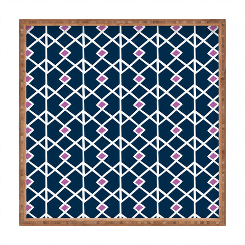Heather Dutton Annika Diamond Orchid Square Tray