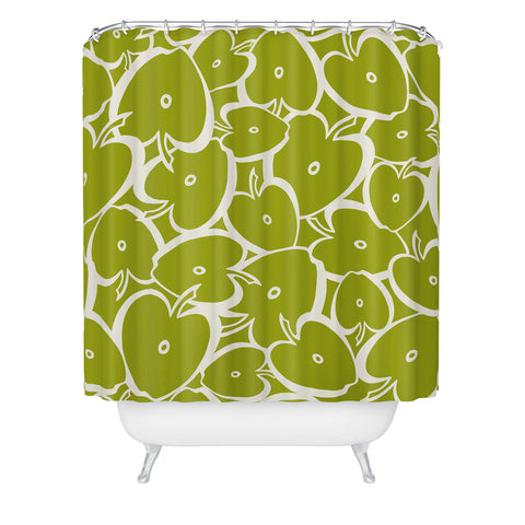 Heather Dutton Apple Orchard Shower Curtain