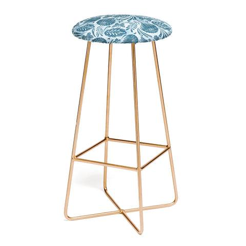 Heather Dutton Arabella Washed Indigo Bar Stool