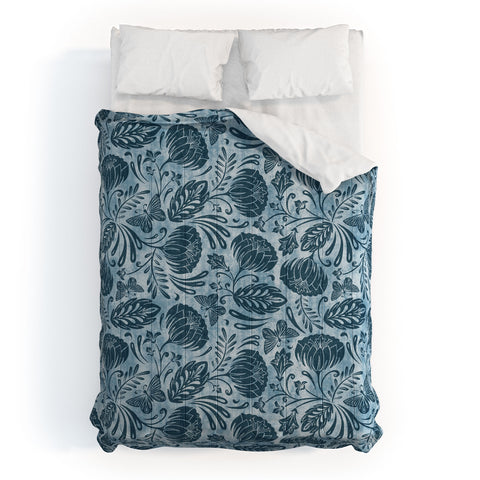 Heather Dutton Arabella Washed Indigo Comforter