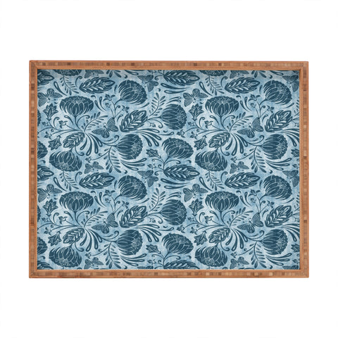 Heather Dutton Arabella Washed Indigo Rectangular Tray