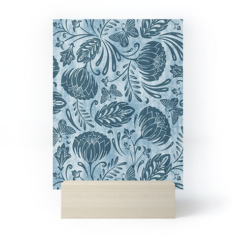 Heather Dutton Arabella Washed Indigo Mini Art Print