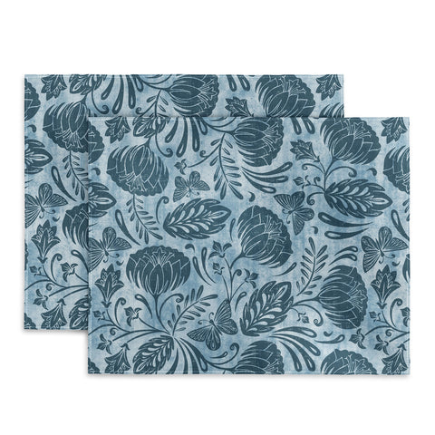 Heather Dutton Arabella Washed Indigo Placemat