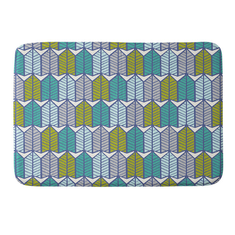 Heather Dutton Arboretum Leafy Greens Memory Foam Bath Mat
