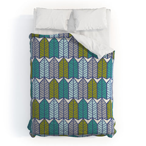 Heather Dutton Arboretum Leafy Greens Comforter