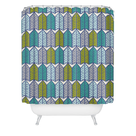 Heather Dutton Arboretum Leafy Greens Shower Curtain