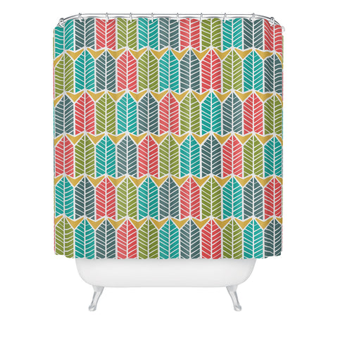 Heather Dutton Arboretum Leafy Multi Shower Curtain