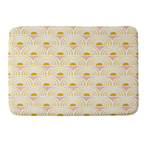 Heather Dutton Aurora Blush Memory Foam Bath Mat