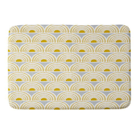 Heather Dutton Aurora Grey Memory Foam Bath Mat