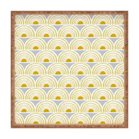 Heather Dutton Aurora Grey Square Tray