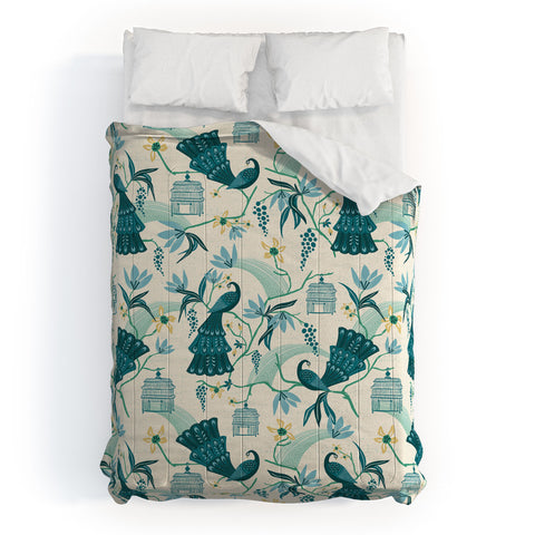 Heather Dutton Aviary Cream Comforter