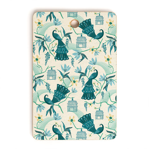 Heather Dutton Aviary Cream Cutting Board Rectangle