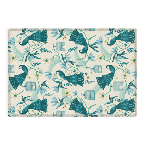 Heather Dutton Aviary Cream Outdoor Rug