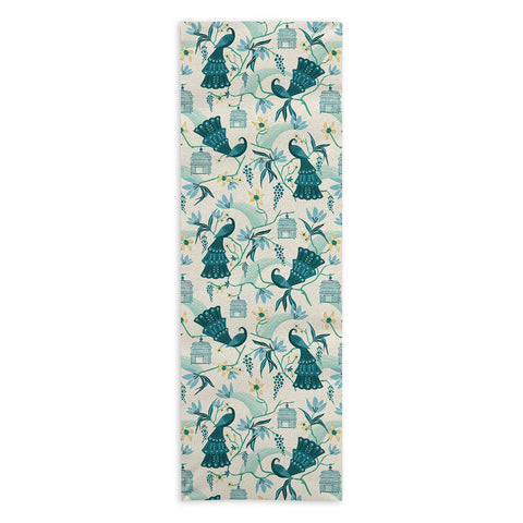 Heather Dutton Aviary Cream Yoga Towel