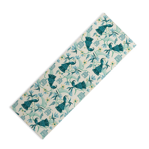 Heather Dutton Aviary Cream Yoga Mat