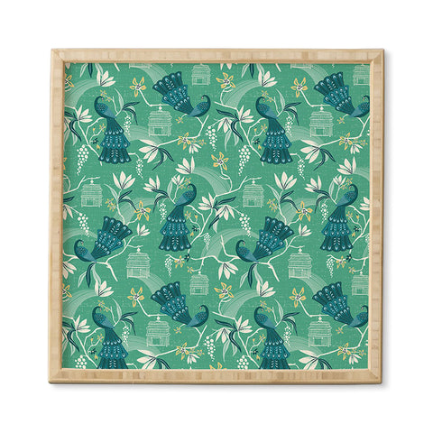 Heather Dutton Aviary Green Framed Wall Art