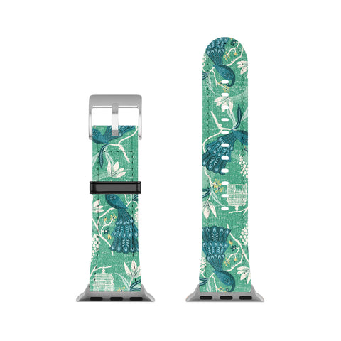 Heather Dutton Aviary Green Apple Watch Band