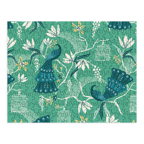 Heather Dutton Aviary Green Puzzle