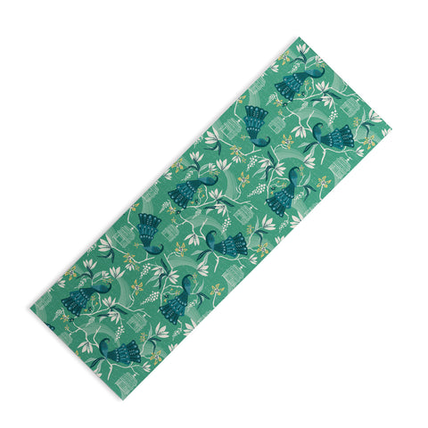Heather Dutton Aviary Green Yoga Mat