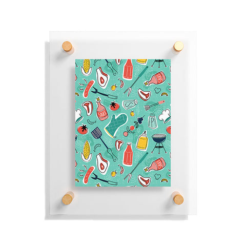 Heather Dutton Backyard BBQ Floating Acrylic Print