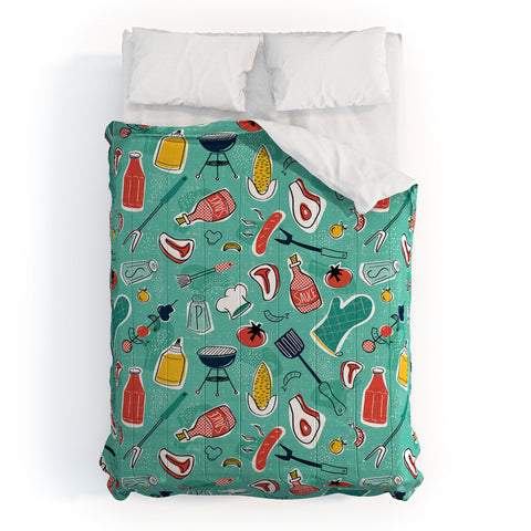 Heather Dutton Backyard BBQ Comforter