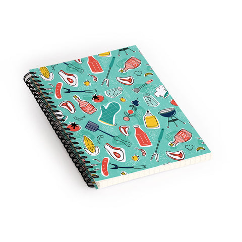Heather Dutton Backyard BBQ Spiral Notebook