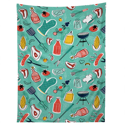 Heather Dutton Backyard BBQ Tapestry