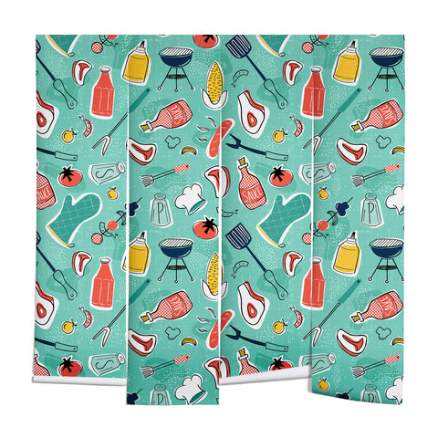 Heather Dutton Backyard BBQ Wall Mural