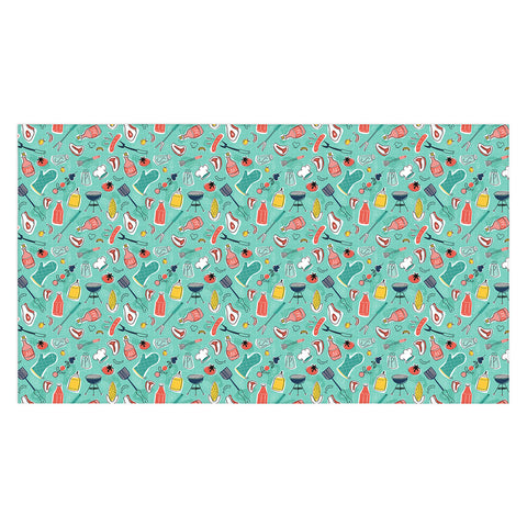 Heather Dutton Backyard BBQ Tablecloth