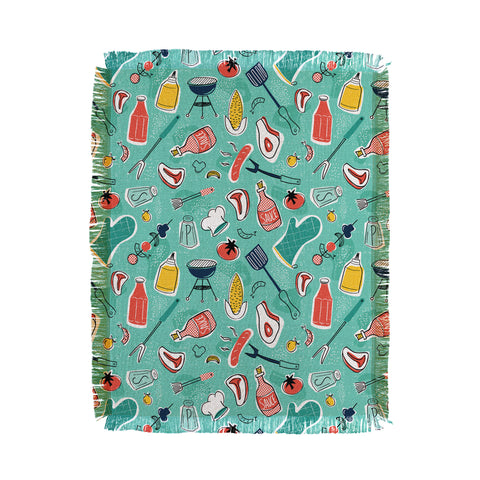 Heather Dutton Backyard BBQ Throw Blanket