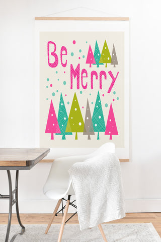 Heather Dutton Be Merry Art Print And Hanger