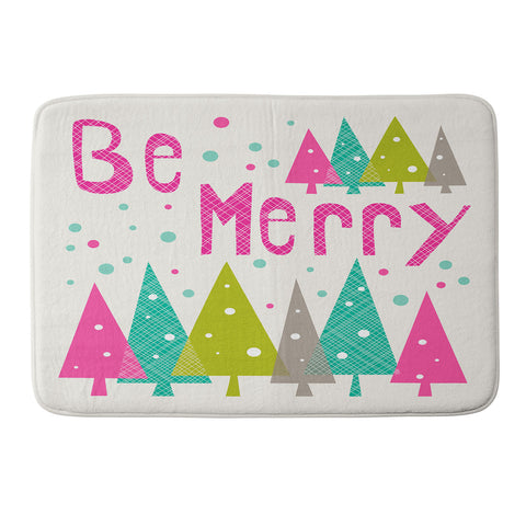 Heather Dutton Be Merry Memory Foam Bath Mat