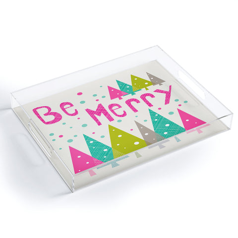 Heather Dutton Be Merry Acrylic Tray