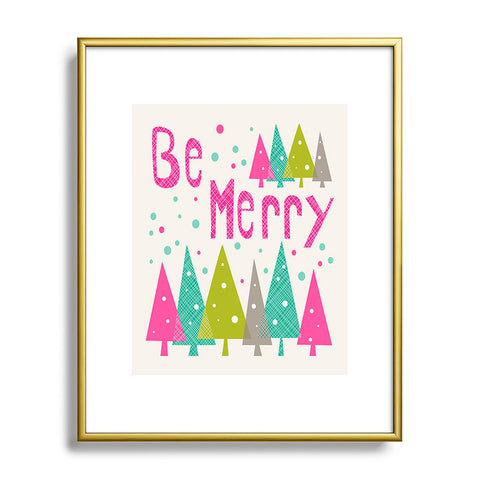 Heather Dutton Be Merry Metal Framed Art Print